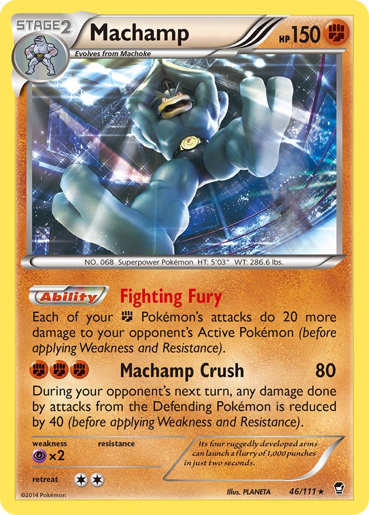 Machamp (46/111) (Cosmos Holo) (Blister Exclusive) [XY: Furious Fists] | Exor Games Truro