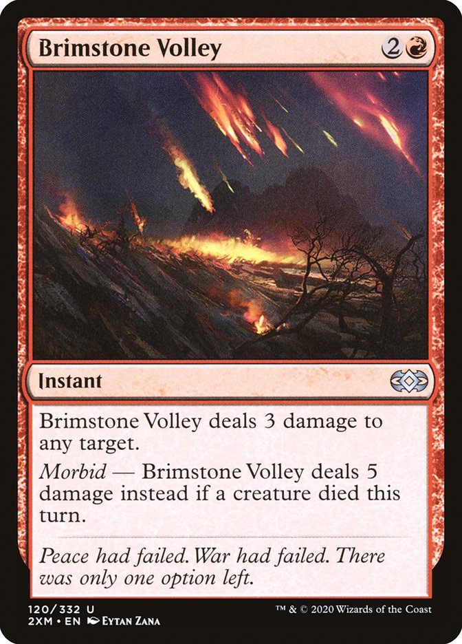 Brimstone Volley [Double Masters] | Exor Games Truro