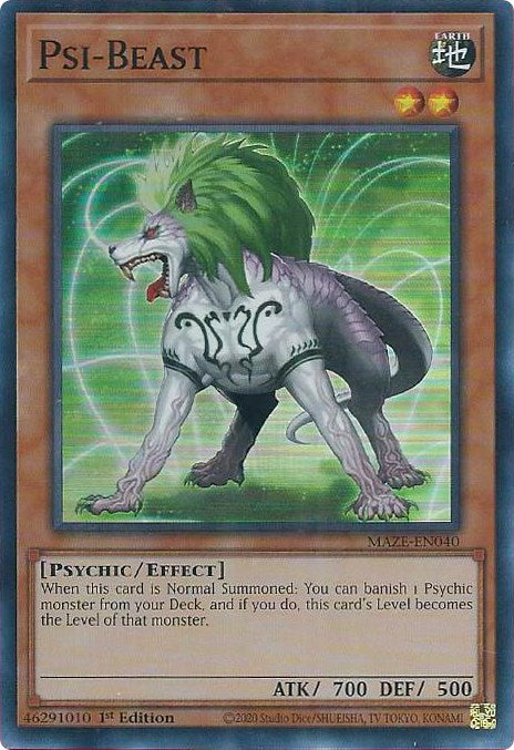 Psi-Beast [MAZE-EN040] Super Rare | Exor Games Truro