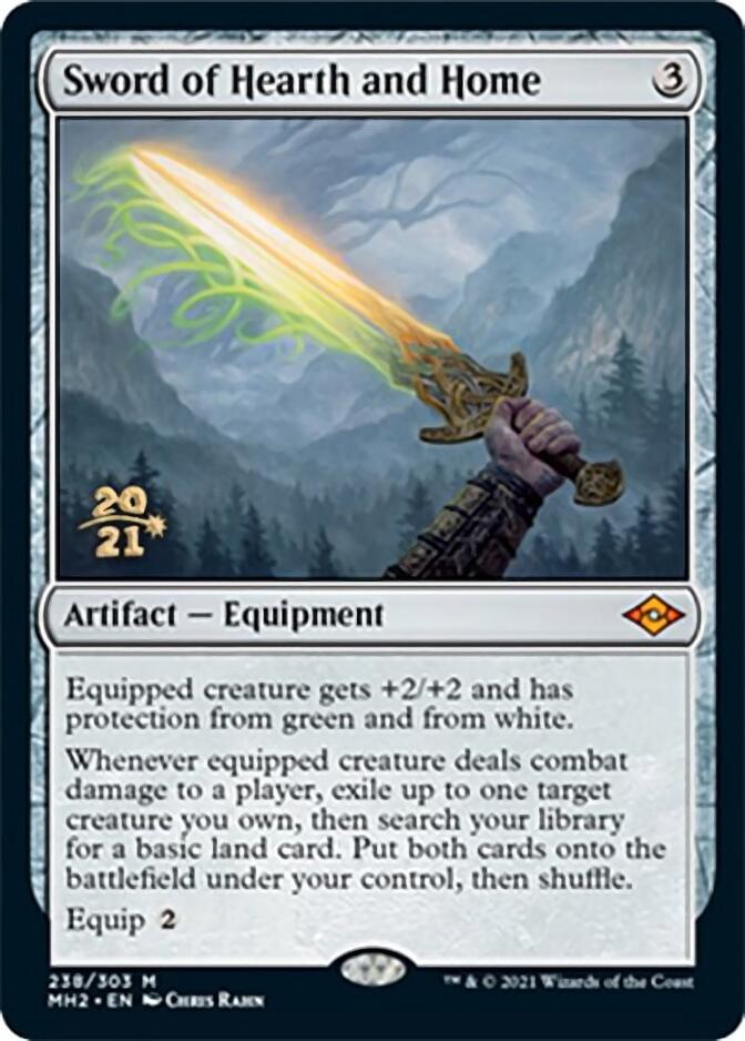 Sword of Hearth and Home [Modern Horizons 2 Prerelease Promos] | Exor Games Truro