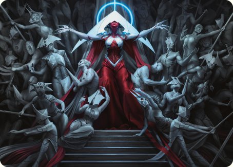 Elesh Norn, Mother of Machines Art Card [Phyrexia: All Will Be One Art Series] | Exor Games Truro