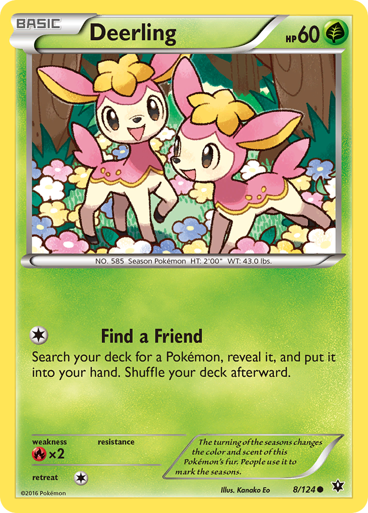 Deerling (8/124) [XY: Fates Collide] | Exor Games Truro