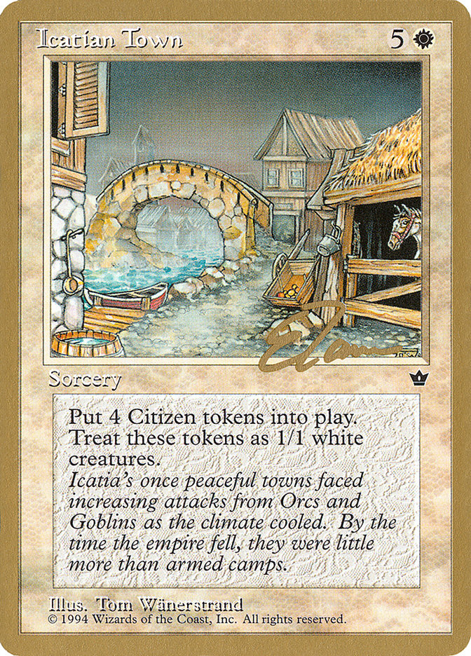 Icatian Town (Eric Tam) [Pro Tour Collector Set] | Exor Games Truro