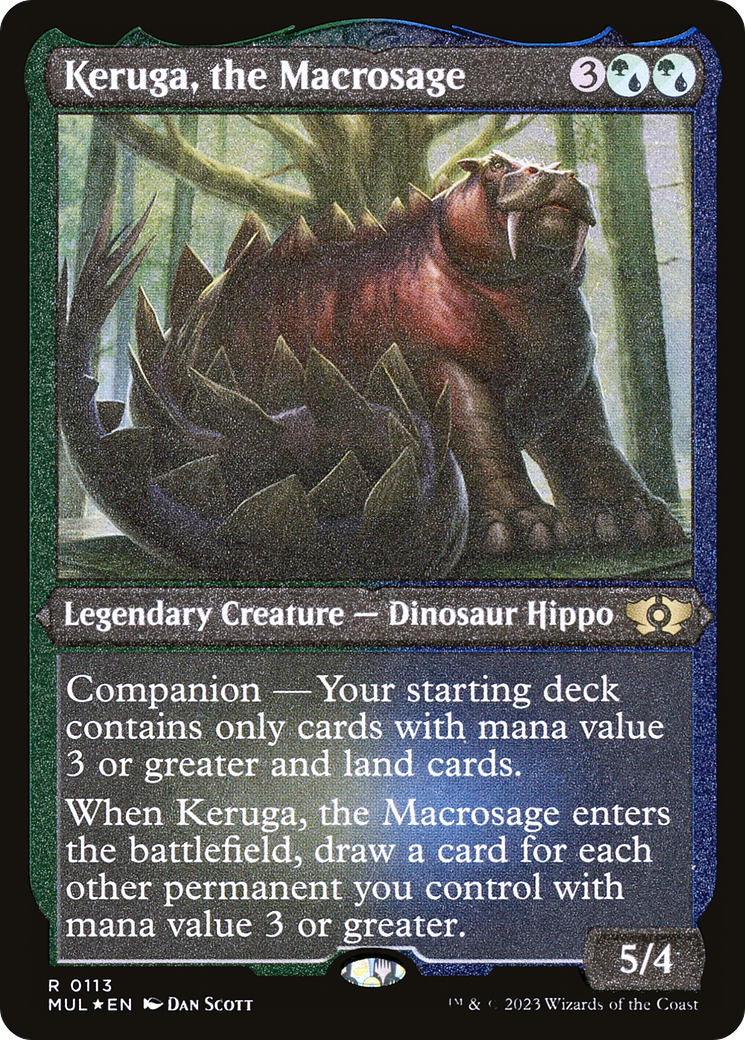 Keruga, the Macrosage (Foil Etched) [Multiverse Legends] | Exor Games Truro