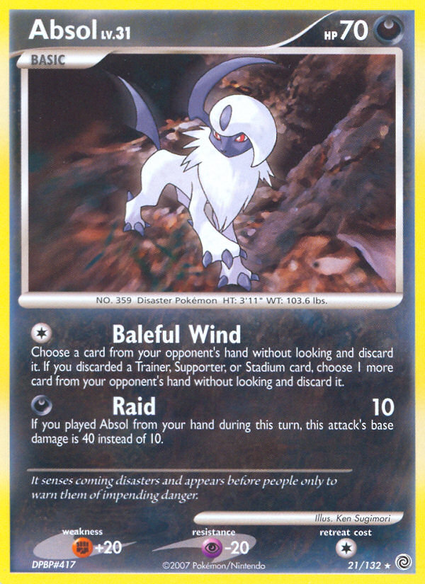 Absol (21/132) [Diamond & Pearl: Secret Wonders] | Exor Games Truro