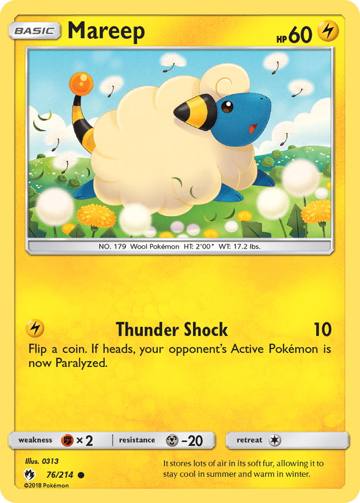 Mareep (76/214) [Sun & Moon: Lost Thunder] | Exor Games Truro