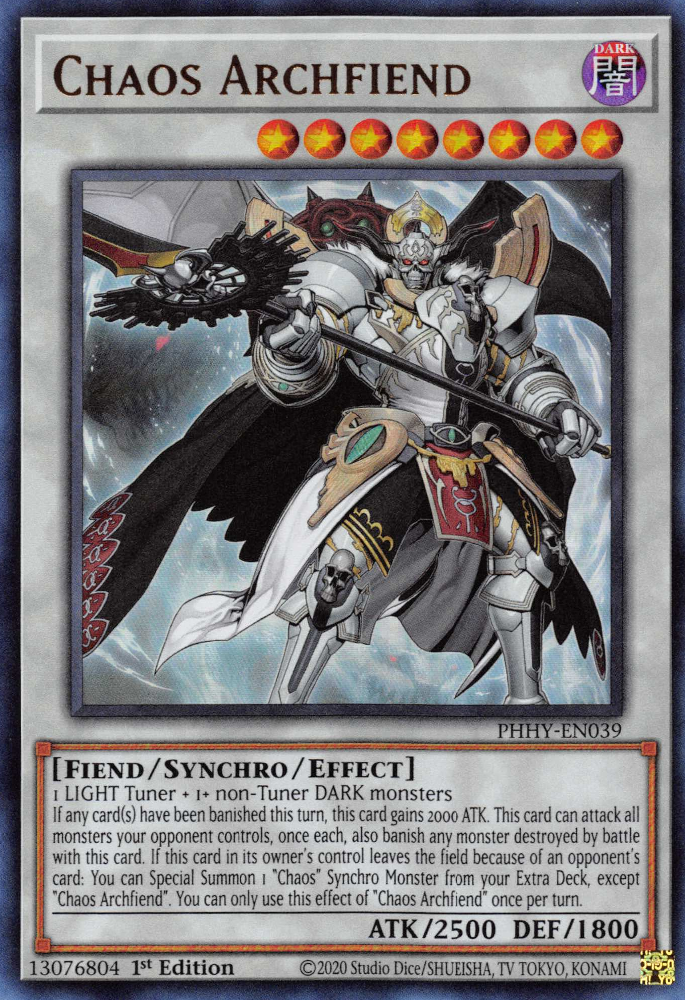 Chaos Archfiend [PHHY-EN039] Ultra Rare | Exor Games Truro