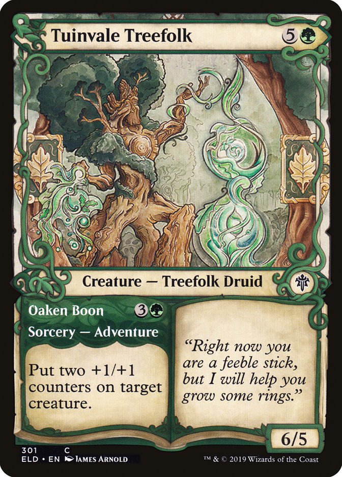 Tuinvale Treefolk // Oaken Boon (Showcase) [Throne of Eldraine] | Exor Games Truro