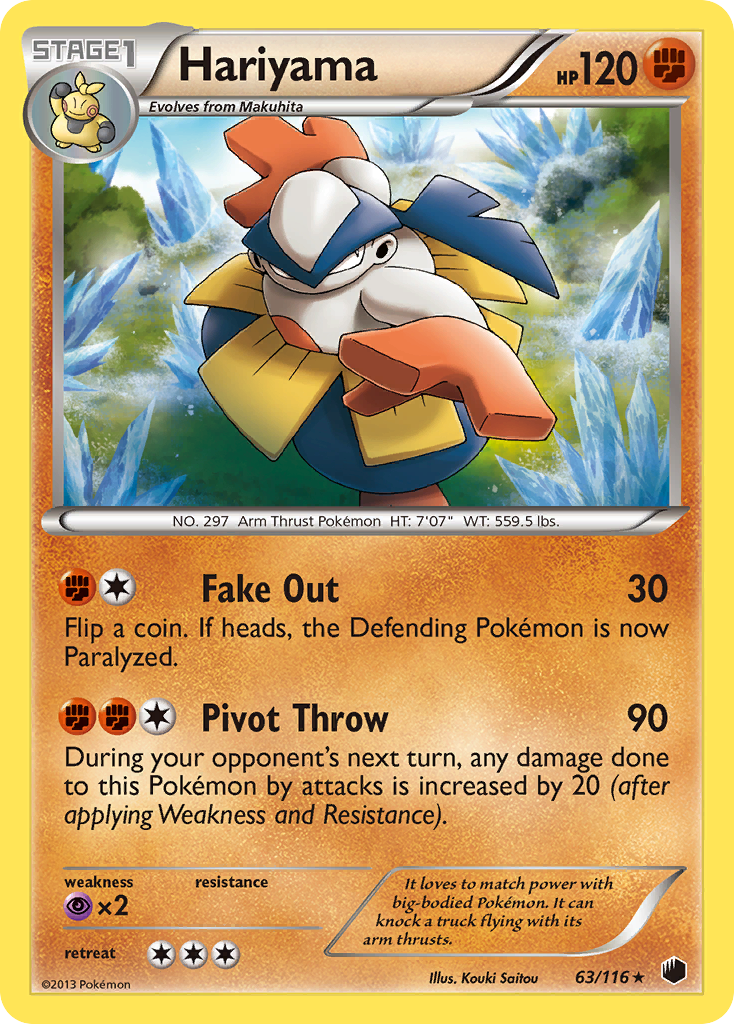 Hariyama (63/116) [Black & White: Plasma Freeze] | Exor Games Truro