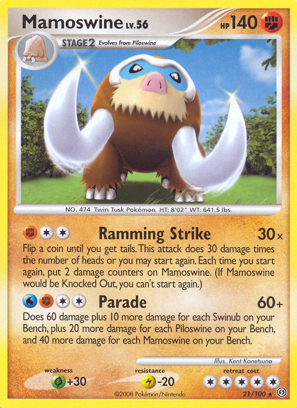 Mamoswine (21/100) [Diamond & Pearl: Stormfront] | Exor Games Truro