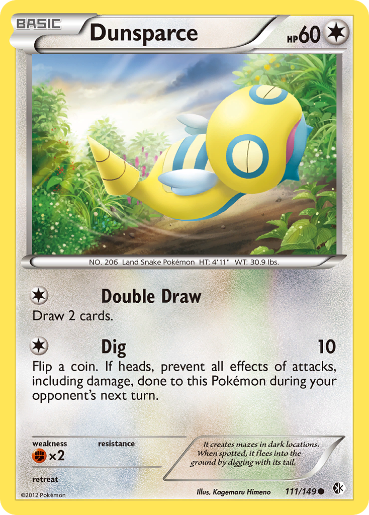 Dunsparce (111/149) [Black & White: Boundaries Crossed] | Exor Games Truro