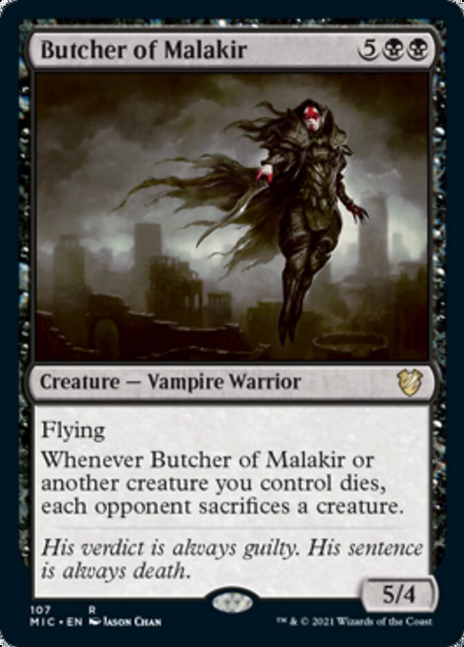 Butcher of Malakir [Innistrad: Midnight Hunt Commander] | Exor Games Truro