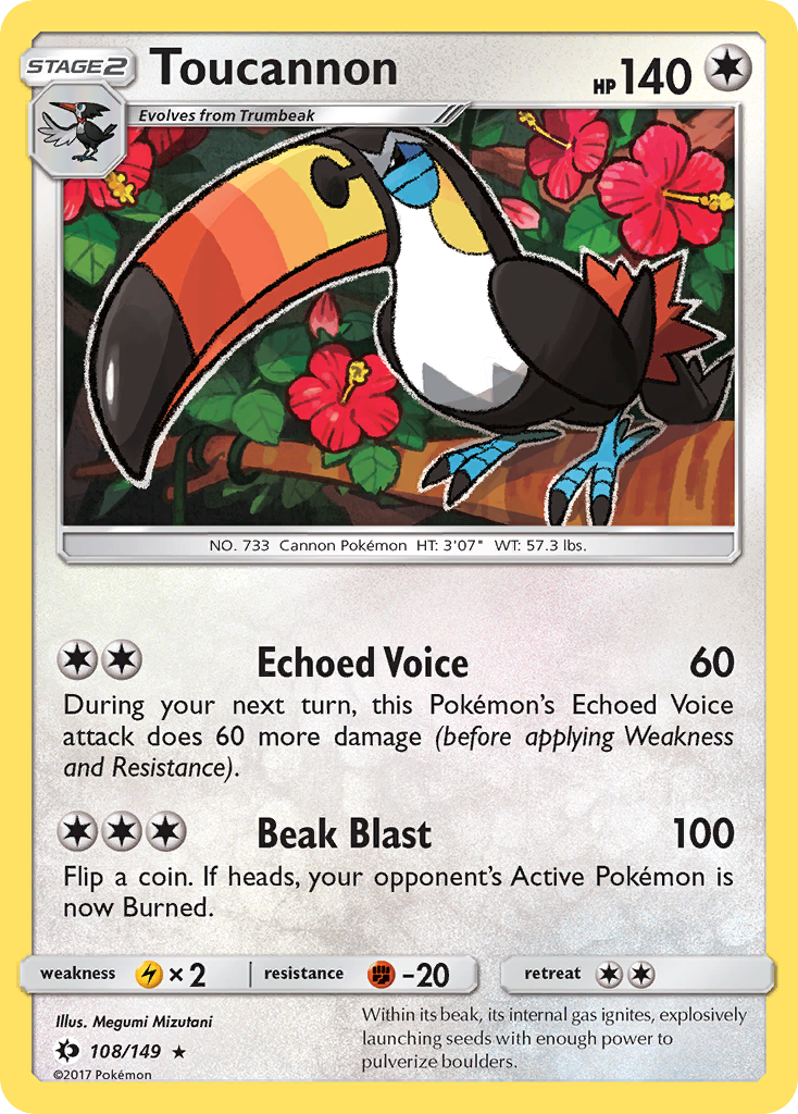 Toucannon (108/149) [Sun & Moon: Base Set] | Exor Games Truro