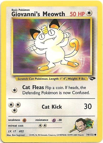 Giovanni's Meowth (74/132) [Gym Challenge Unlimited] | Exor Games Truro