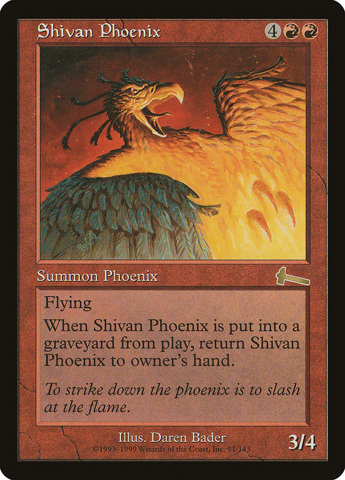 Shivan Phoenix [Urza's Legacy] | Exor Games Truro