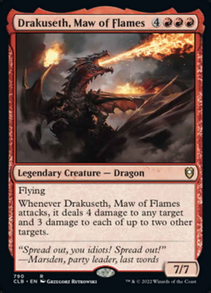 Drakuseth, Maw of Flames [Commander Legends: Battle for Baldur's Gate] | Exor Games Truro