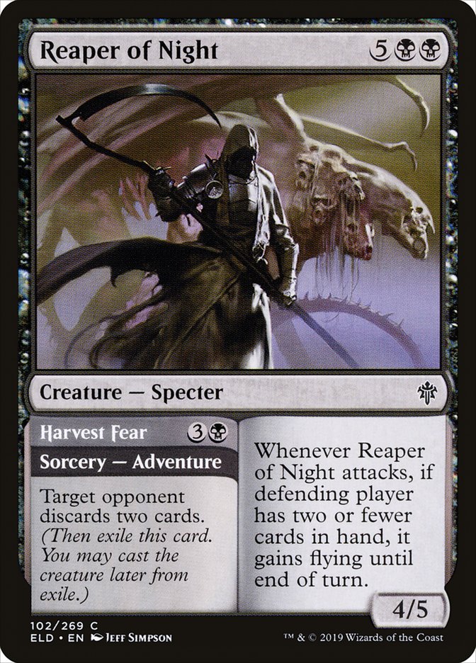 Reaper of Night // Harvest Fear [Throne of Eldraine] | Exor Games Truro