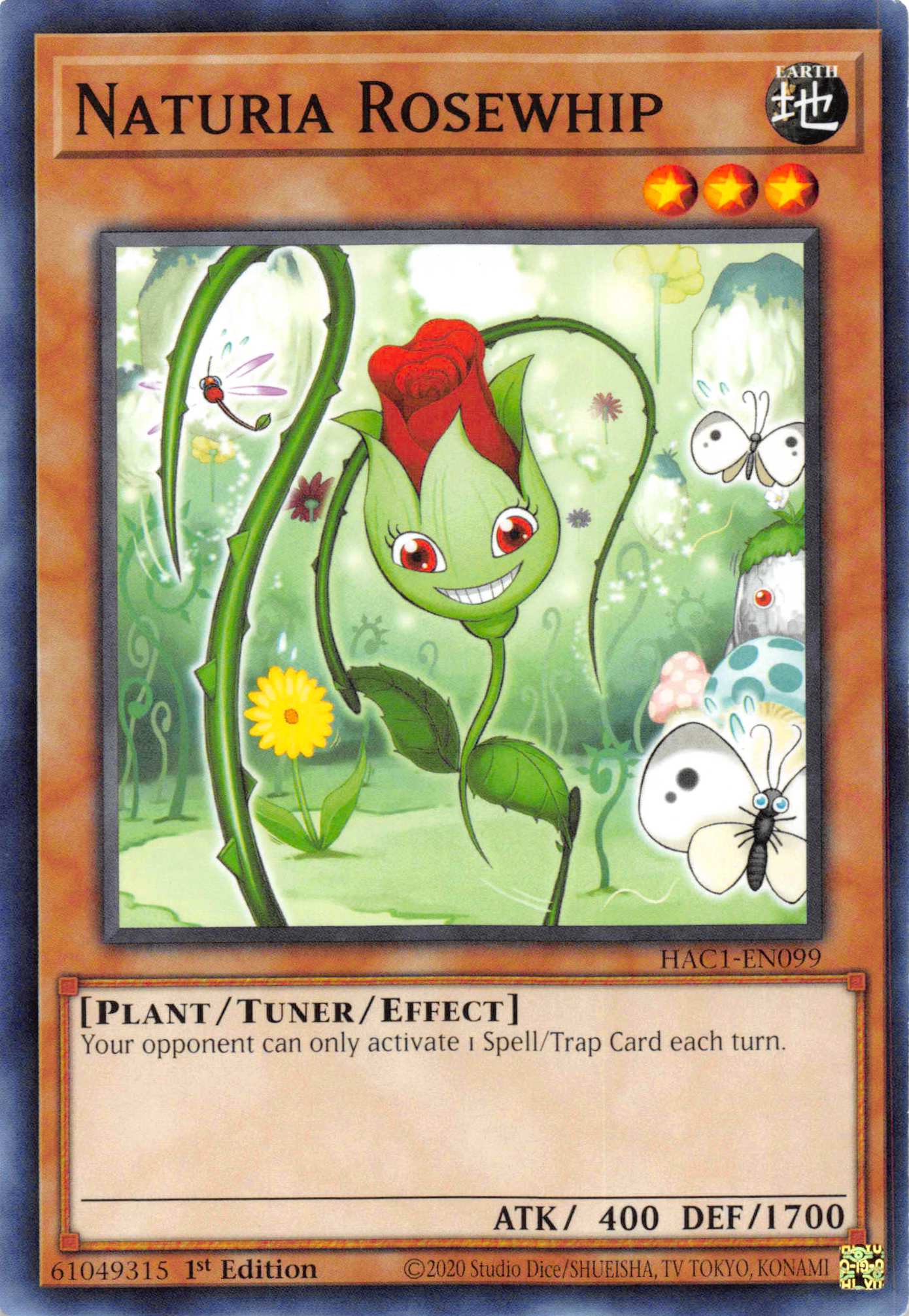 Naturia Rosewhip [HAC1-EN099] Common | Exor Games Truro