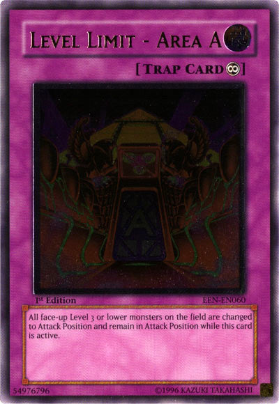 Level Limit - Area A [EEN-EN060] Ultimate Rare | Exor Games Truro