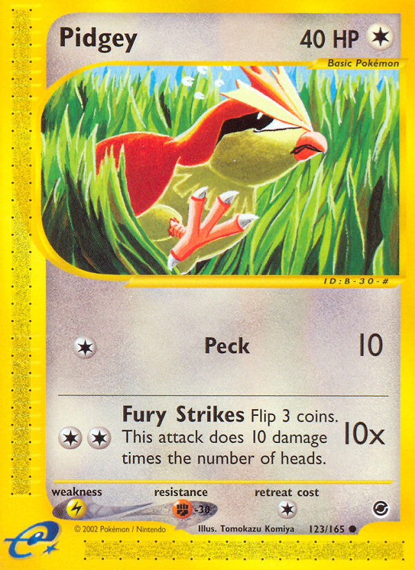 Pidgey (123/165) [Expedition: Base Set] | Exor Games Truro