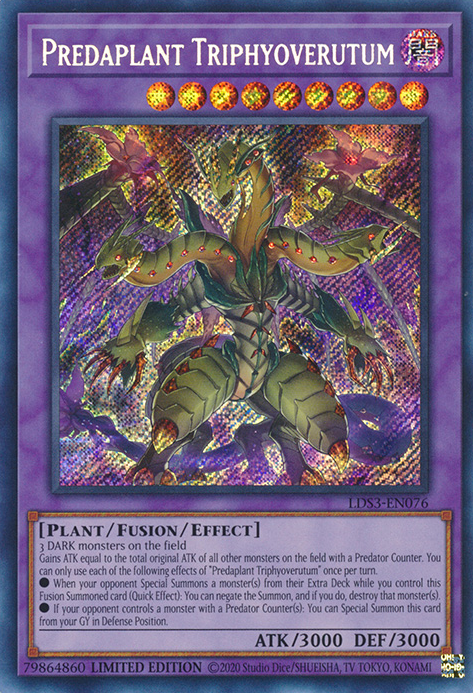 Predaplant Triphyoverutum [LDS3-EN076] Secret Rare | Exor Games Truro