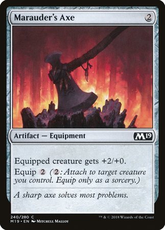 Marauder's Axe [Core Set 2019] | Exor Games Truro