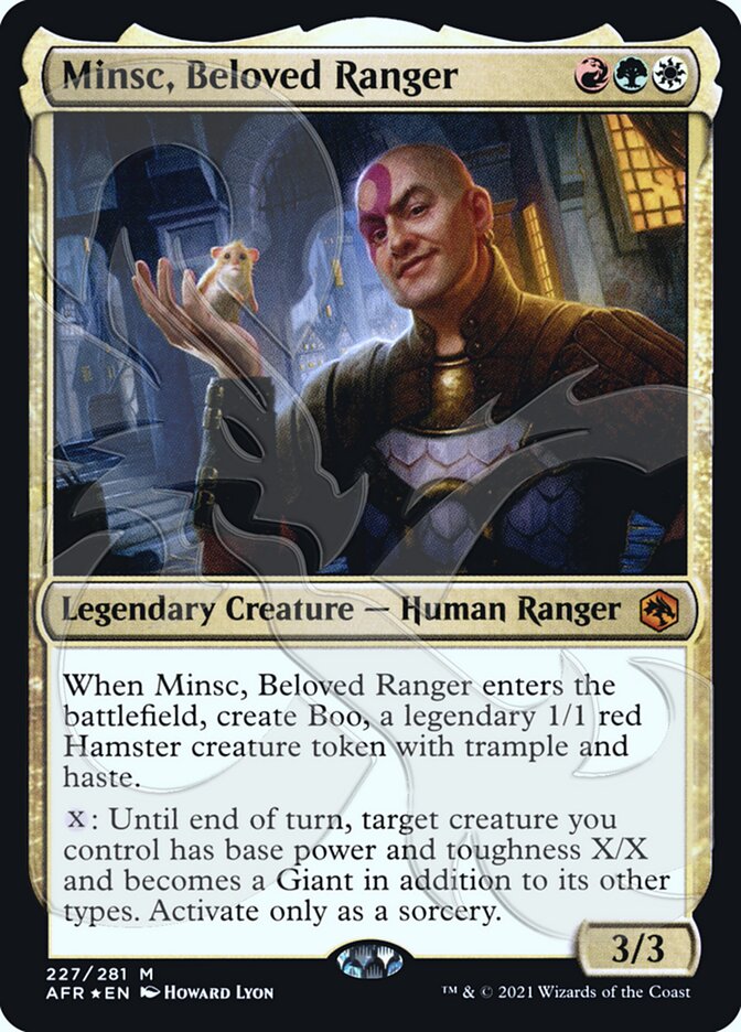 Minsc, Beloved Ranger (Ampersand Promo) [Dungeons & Dragons: Adventures in the Forgotten Realms Promos] | Exor Games Truro