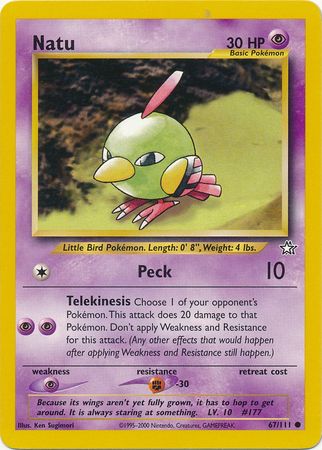 Natu (67/111) [Neo Genesis Unlimited] | Exor Games Truro