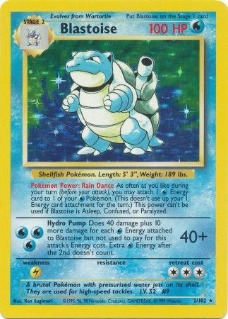 Blastoise (2/102) [Base Set Unlimited] | Exor Games Truro