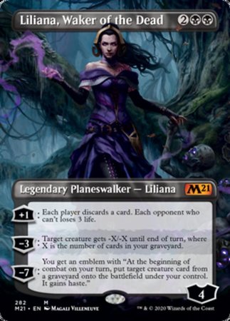 Liliana, Waker of the Dead (Borderless) [Core Set 2021] | Exor Games Truro