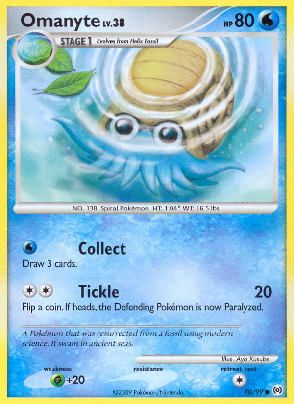 Omanyte (70/99) [Platinum: Arceus] | Exor Games Truro