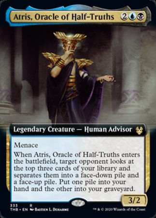 Atris, Oracle of Half-Truths (Extended Art) [Theros Beyond Death] | Exor Games Truro