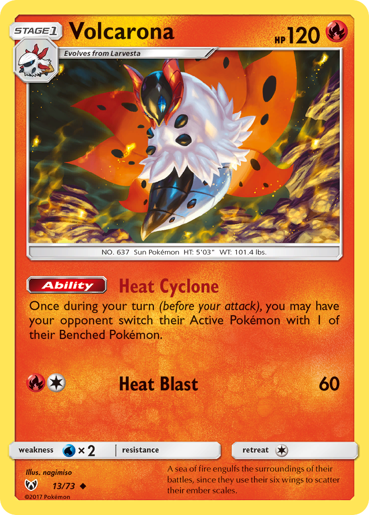 Volcarona (13/73) [Sun & Moon: Shining Legends] | Exor Games Truro