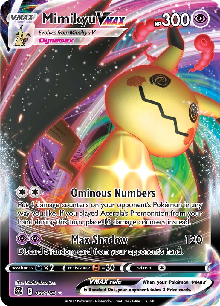 Mimikyu VMAX (069/172) [Sword & Shield: Brilliant Stars] | Exor Games Truro