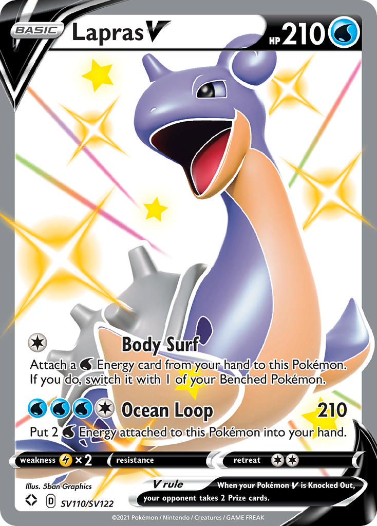 Lapras V (SV110/SV122) [Sword & Shield: Shining Fates] | Exor Games Truro