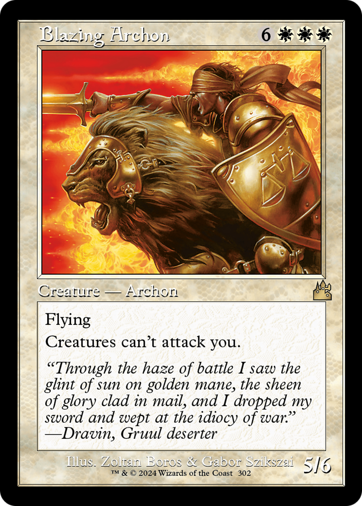Blazing Archon (Retro Frame) [Ravnica Remastered] | Exor Games Truro