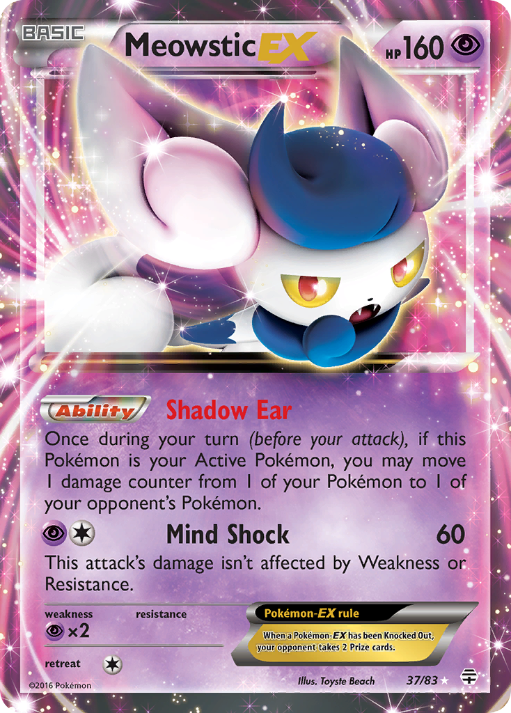 Meowstic EX (37/83) [XY: Generations] | Exor Games Truro