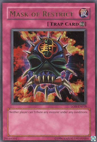 Mask of Restrict [LON-EN018] Ultra Rare | Exor Games Truro