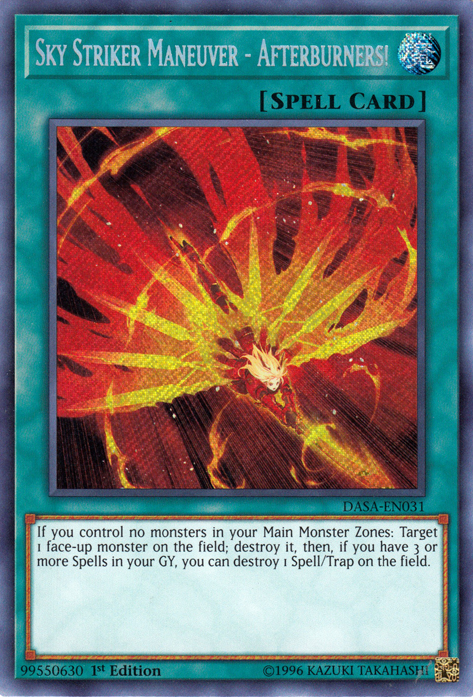 Sky Striker Maneuver - Afterburners! [DASA-EN031] Secret Rare | Exor Games Truro