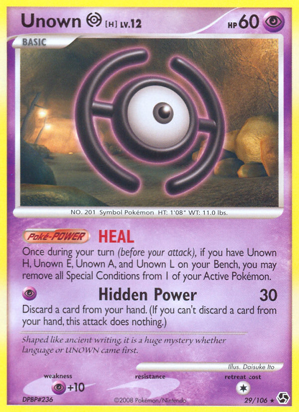 Unown H (29/106) [Diamond & Pearl: Great Encounters] | Exor Games Truro