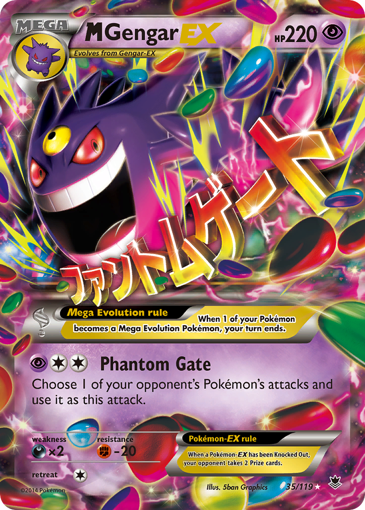 M Gengar EX (35/119) [XY: Phantom Forces] | Exor Games Truro