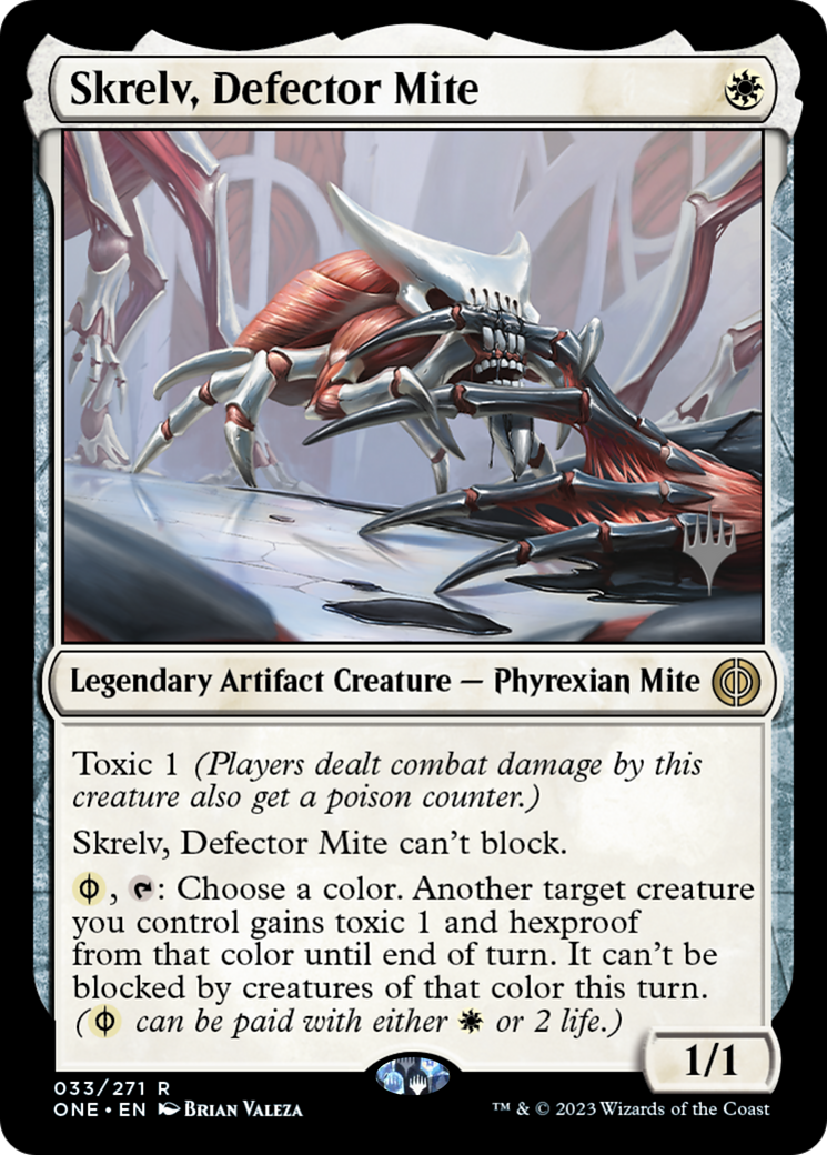 Skrelv, Defector Mite (Promo Pack) [Phyrexia: All Will Be One Promos] | Exor Games Truro