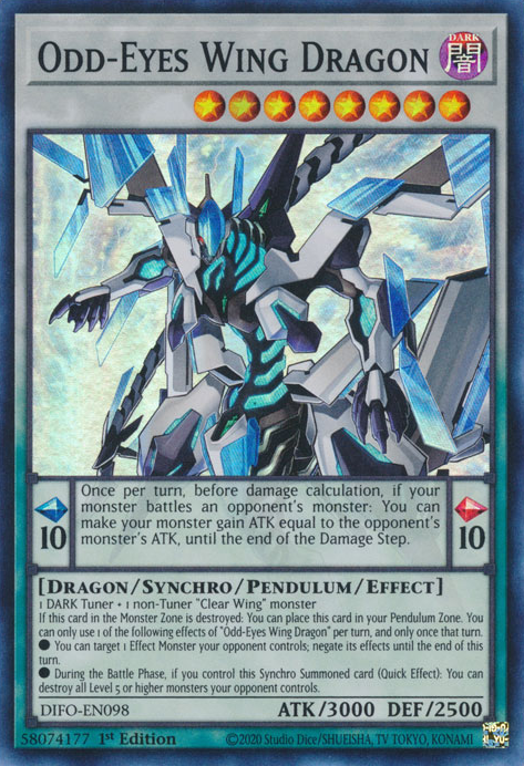 Odd-Eyes Wing Dragon [DIFO-EN098] Super Rare | Exor Games Truro