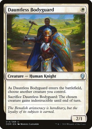 Dauntless Bodyguard [Dominaria] | Exor Games Truro