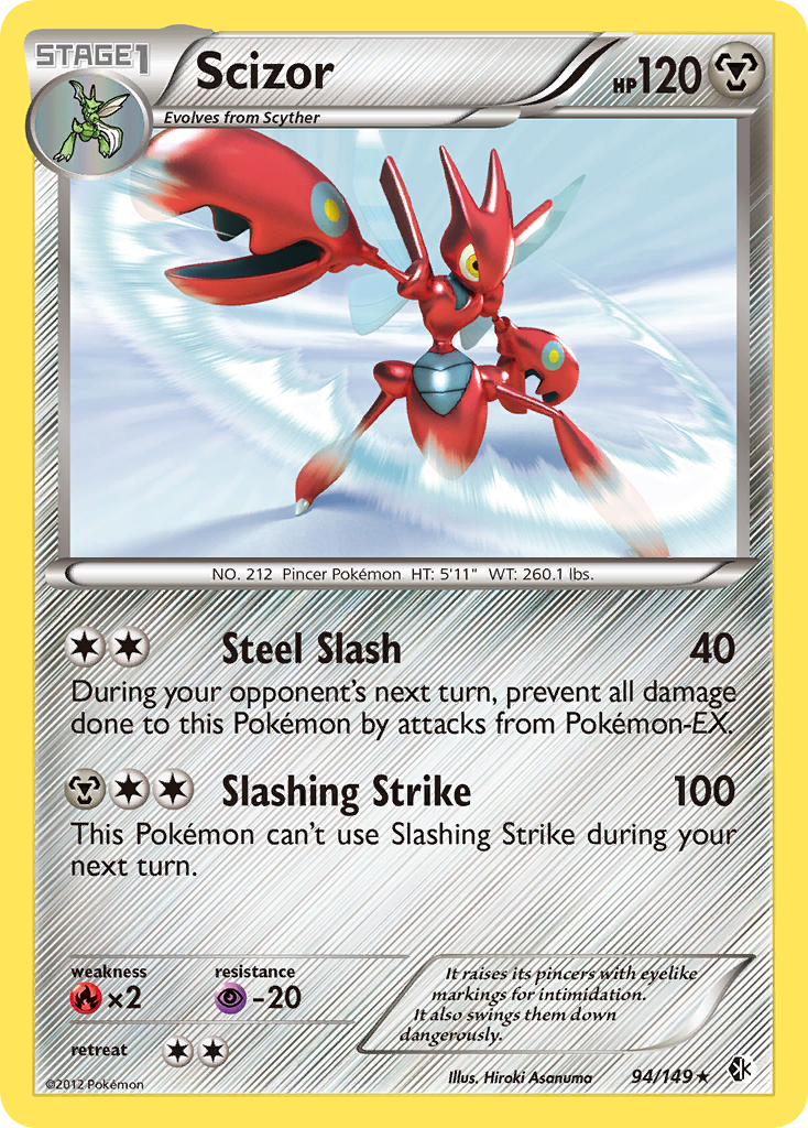 Scizor (94/149) [Black & White: Boundaries Crossed] | Exor Games Truro