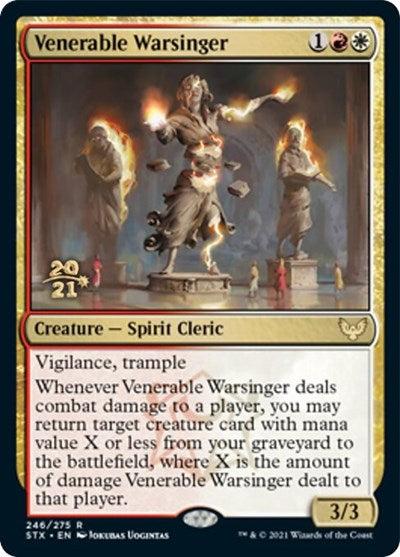 Venerable Warsinger [Strixhaven: School of Mages Prerelease Promos] | Exor Games Truro