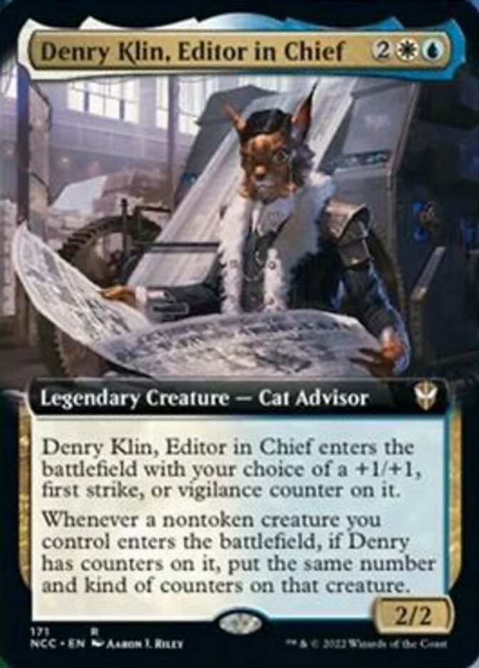 Denry Klin, Editor in Chief (Extended Art) [Streets of New Capenna Commander] | Exor Games Truro