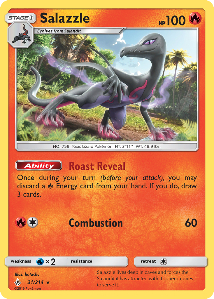 Salazzle (31/214) [Sun & Moon: Unbroken Bonds] | Exor Games Truro