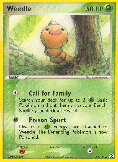 Weedle (86/112) [EX: FireRed & LeafGreen] | Exor Games Truro