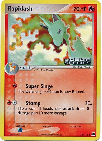 Rapidash (52/113) (Stamped) [EX: Delta Species] | Exor Games Truro